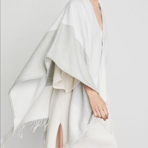 BCBG Colorblocked Twisted Fringe Ruana (NWT)